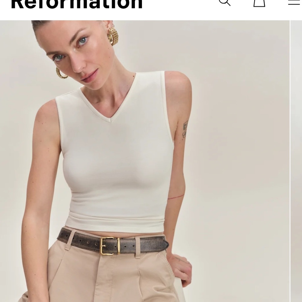 Reformation wren knit top